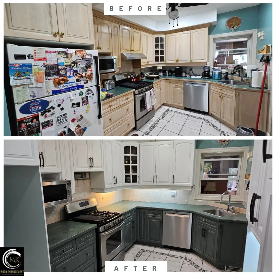 Kitchen Transformation Feature | Cabinet Refinishing Services Hamilton | Professional Results
